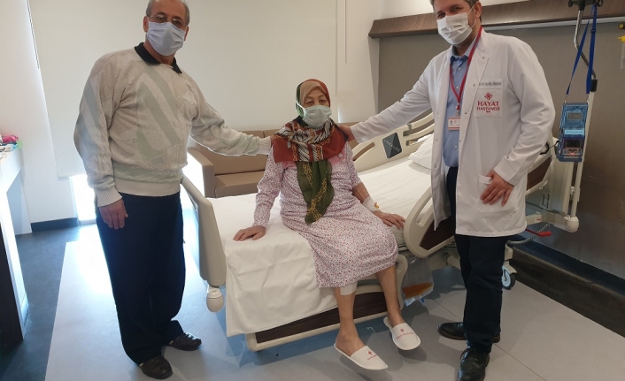 91 yaşındaki hasta  Hayat’ta sağlık buldu